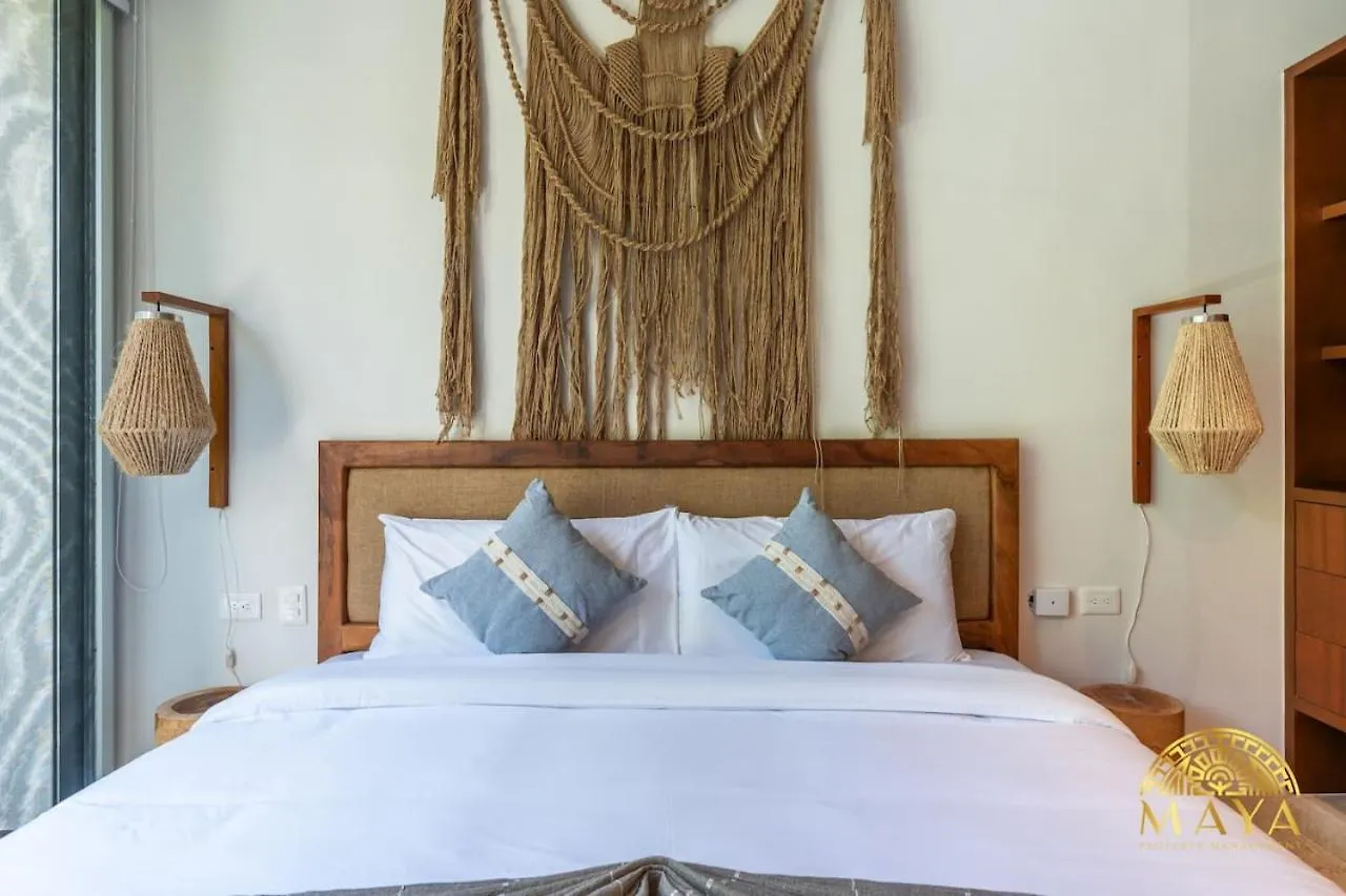 度假居 Nhoa 206B Lux 1Br Condo Jungle View In Aldea Zama 图卢姆
