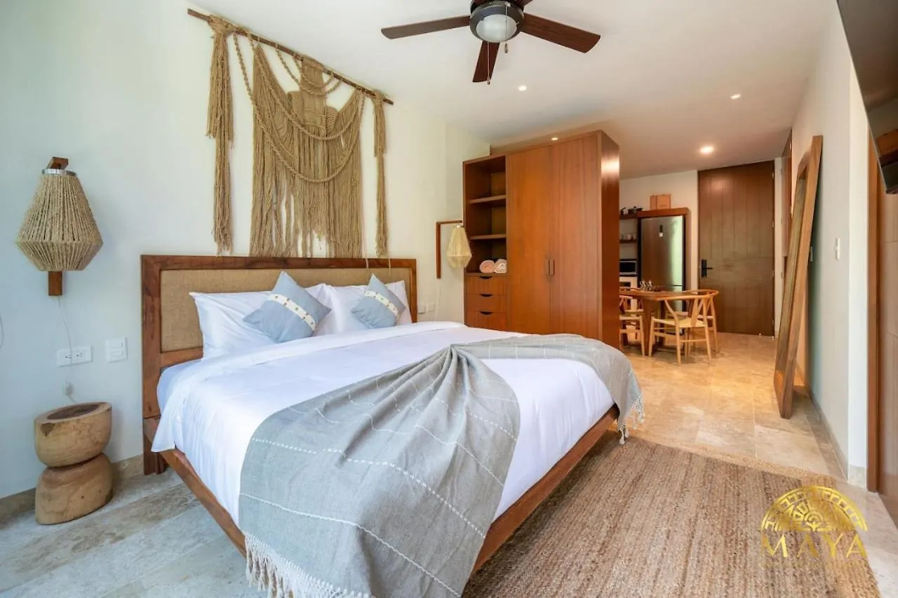 度假居 Nhoa 206B Lux 1Br Condo Jungle View In Aldea Zama 图卢姆